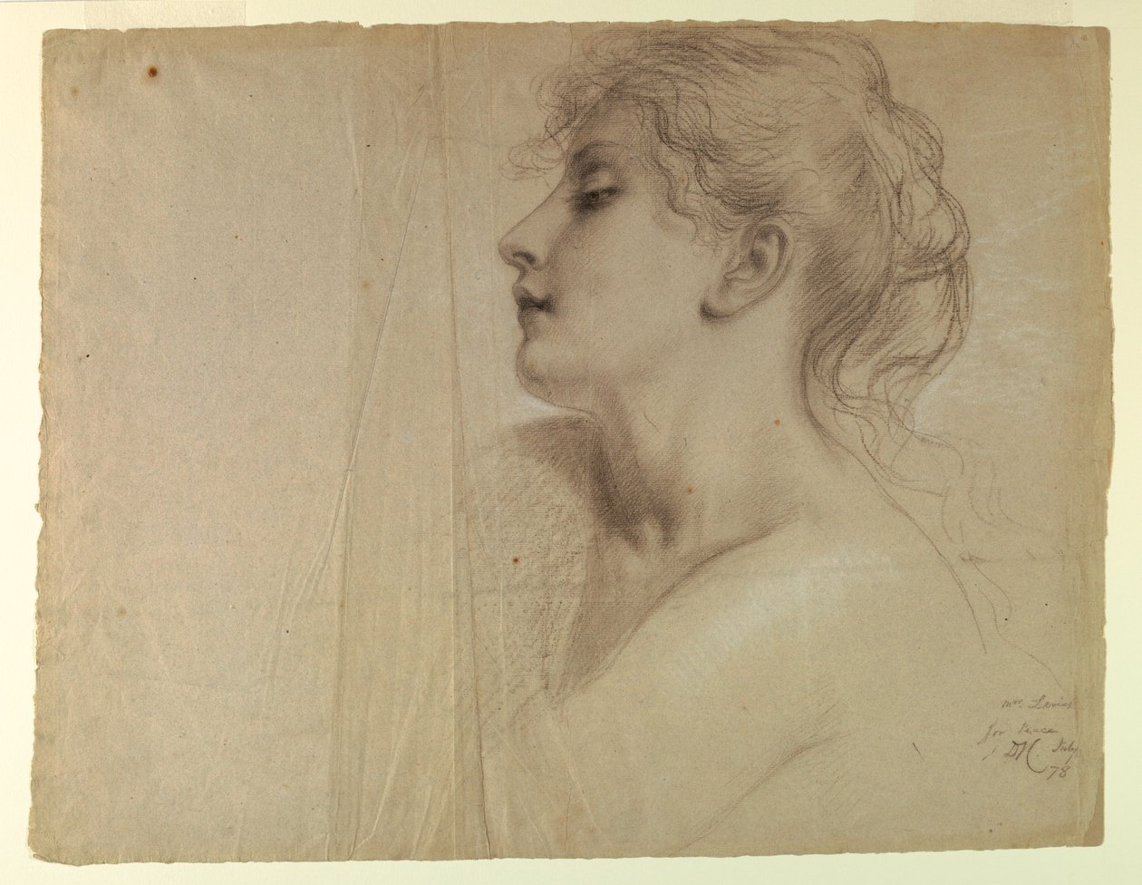 Study for "Justice and Peace", July 7, 1878 by Daniel Huntington