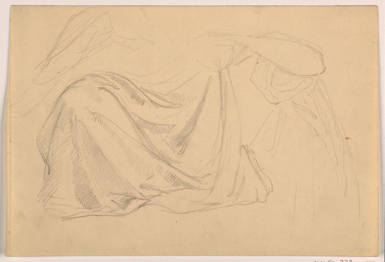 Study for "Justice and Peace: Drapery", 1878-86 by Daniel Huntington
