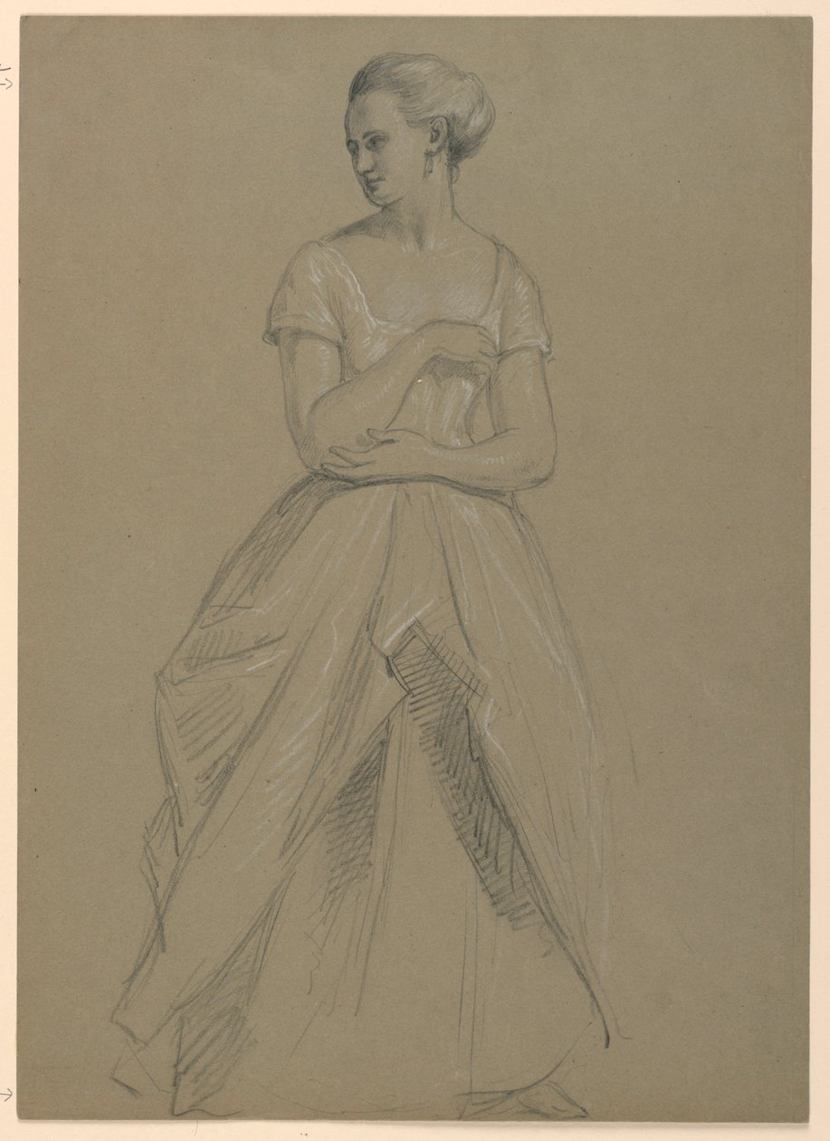 Study for "Martha Washington Reception", 1860 by Daniel Huntington