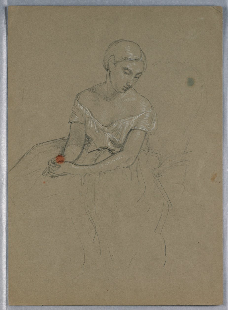Study for "Martha Washington Reception", 1860 by Daniel Huntington