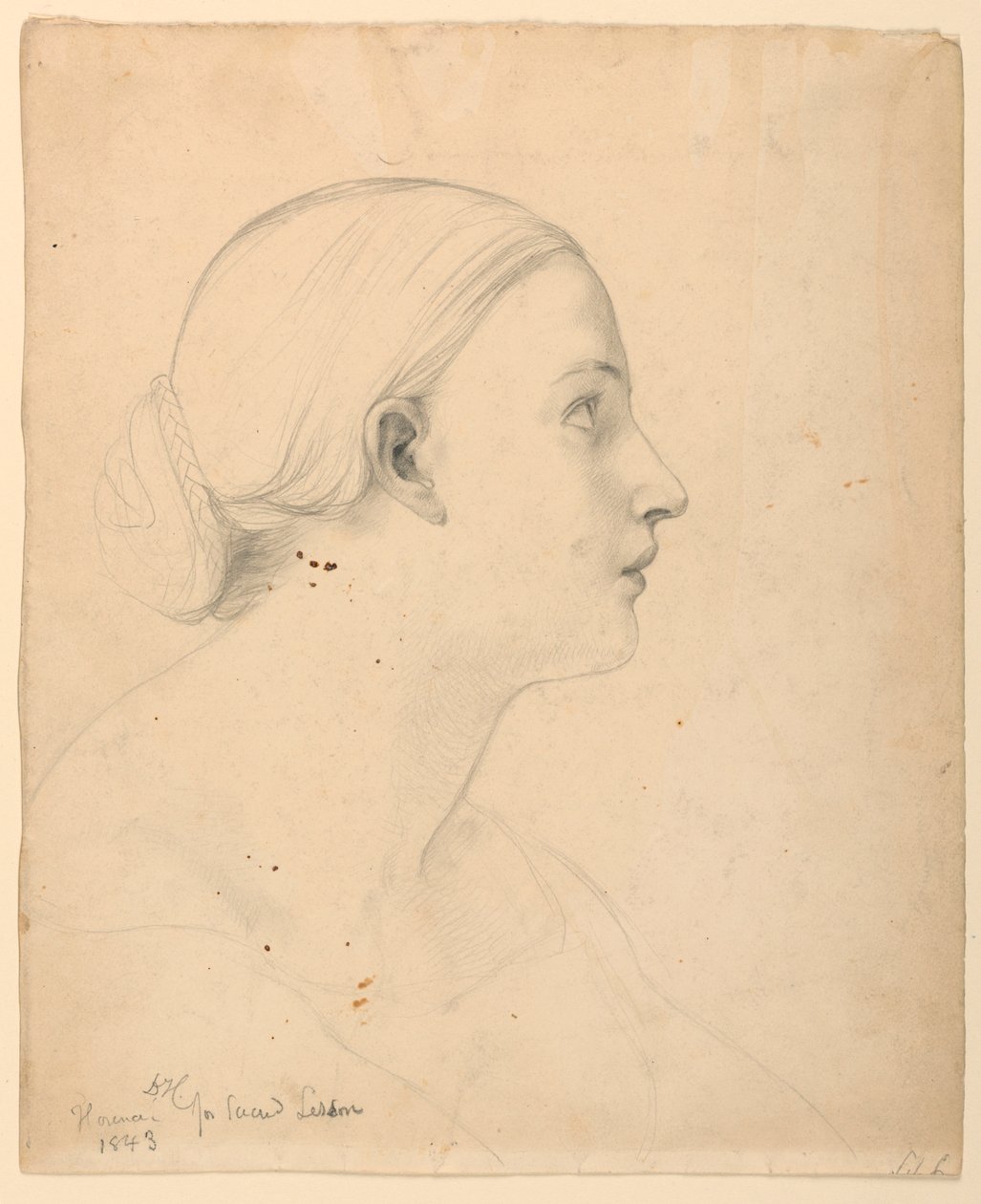 Study for "Sacred Lesson", 1843 by Daniel Huntington
