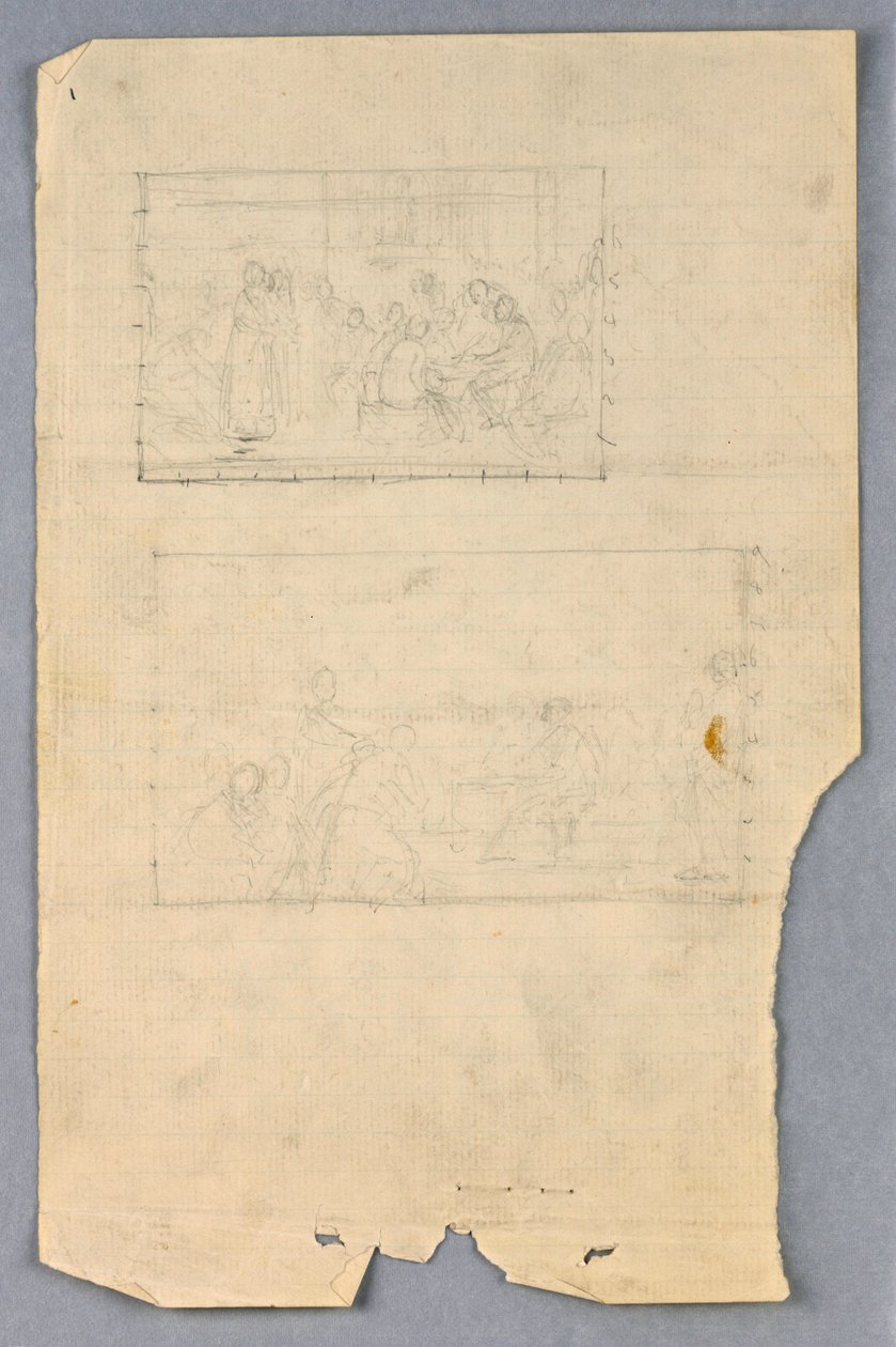 Study for "Scientific Group", 1858 by Daniel Huntington
