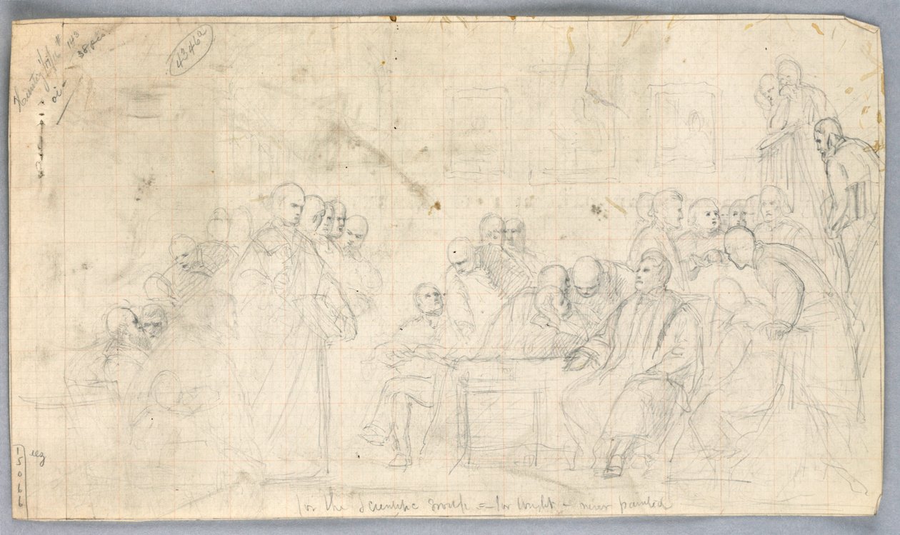 Study for "Scientific Group", 1858 by Daniel Huntington