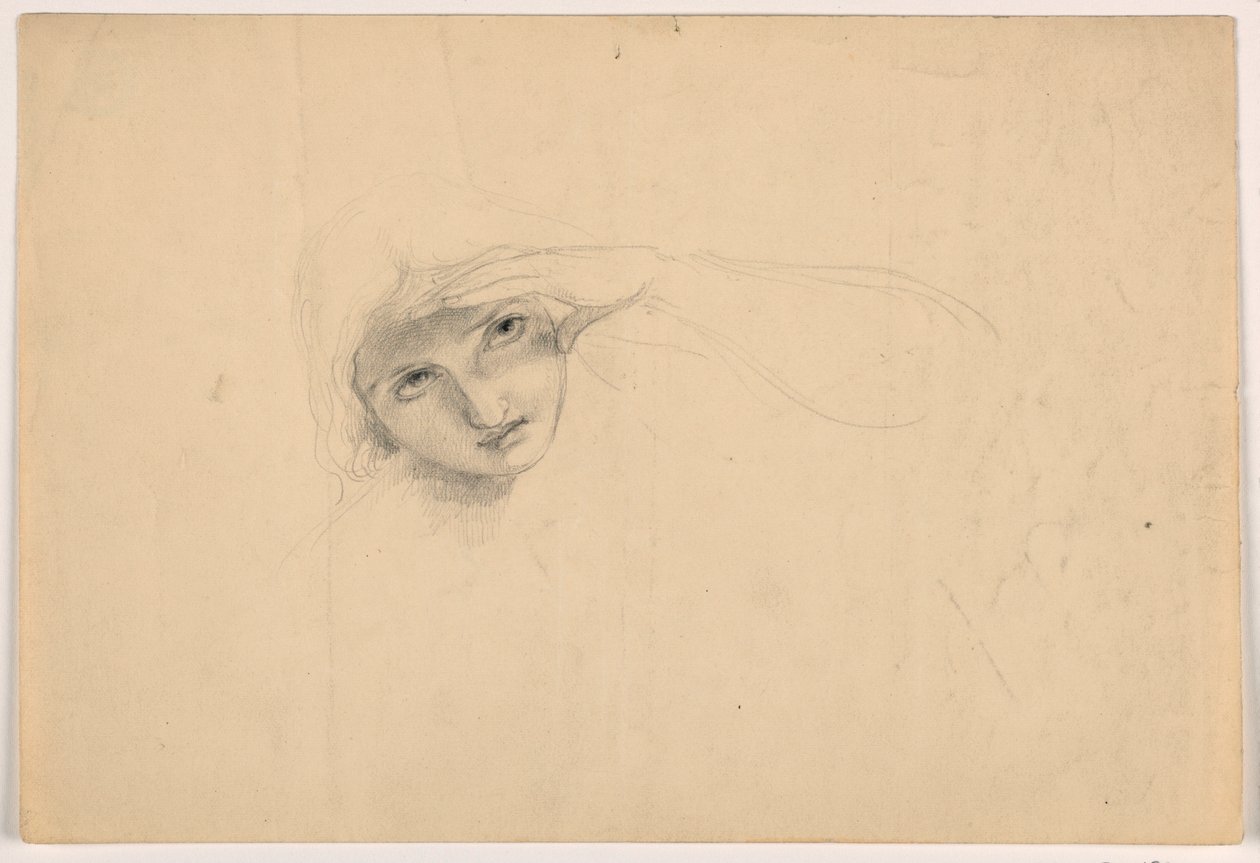 Woman Shielding Her Eyes, ca. 1844 by Daniel Huntington