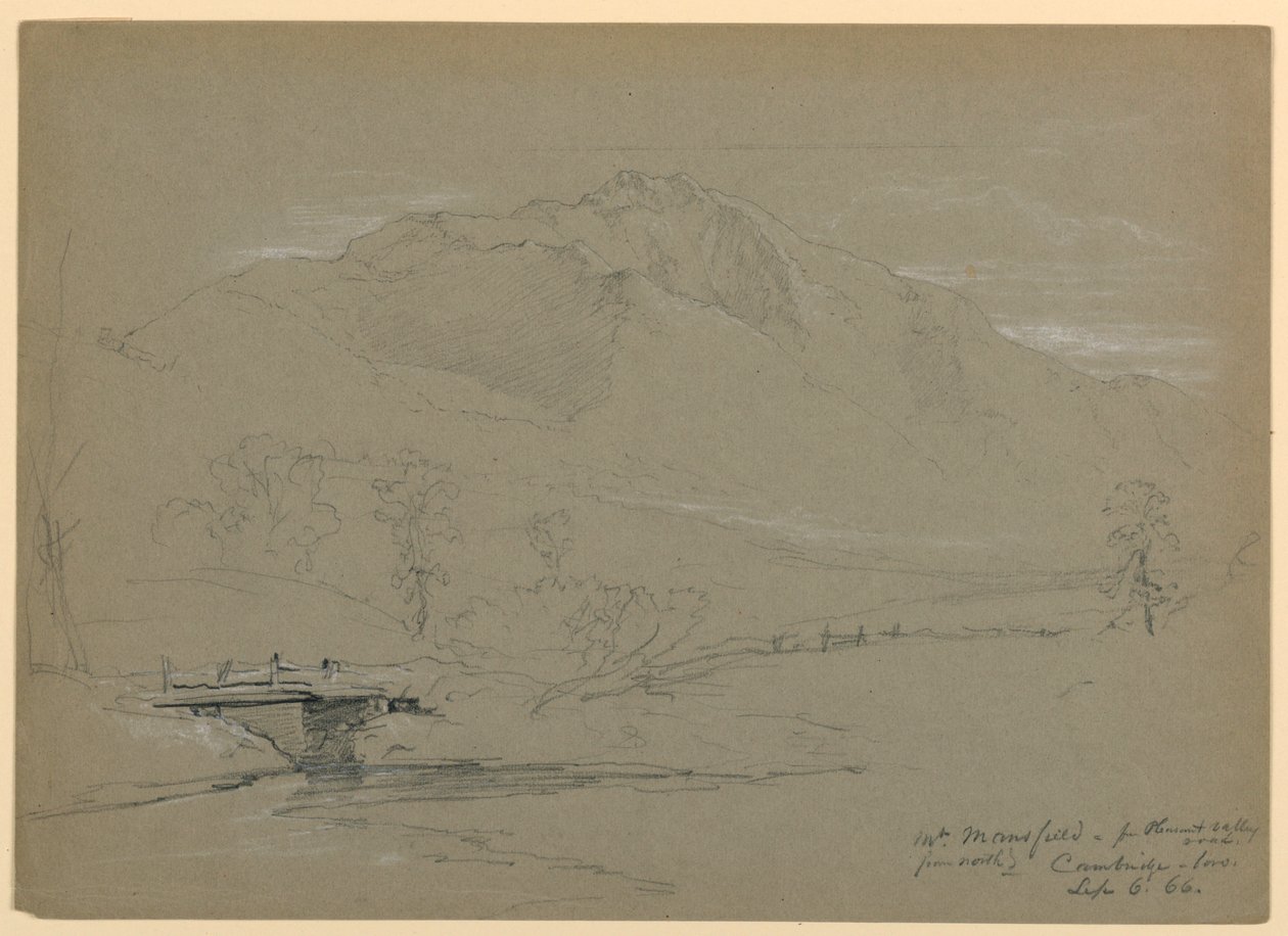 Mount Mansfield from Pleasant Valley Road, Cambridge, Vermont by Daniel Huntington