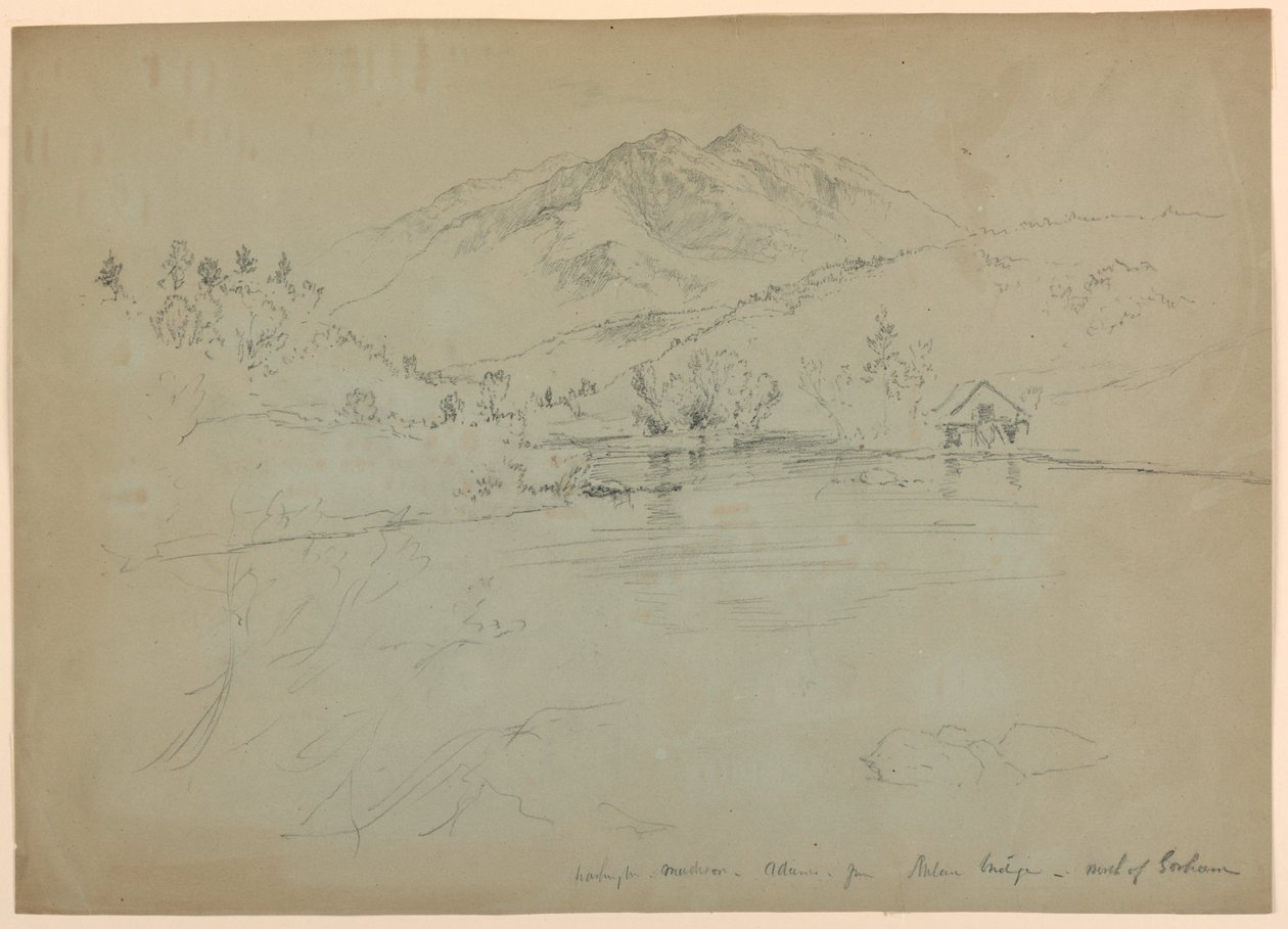 Mount Washington, Mount Madison and Mount Adams from Bridge, North of Gorham, New Hampshire by Daniel Huntington