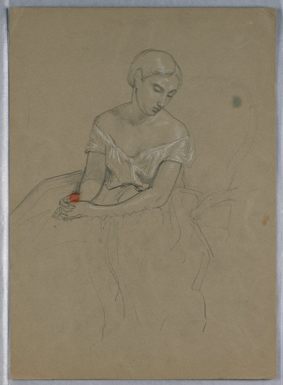Study for "Martha Washington Reception" by Daniel Huntington