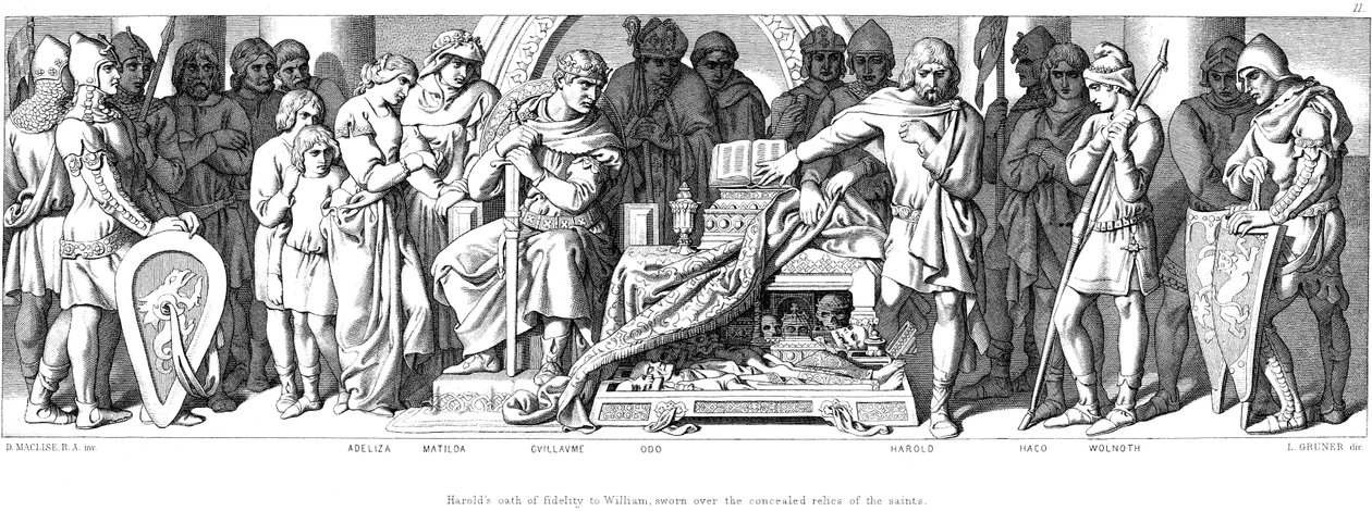 King Harold Swears Allegiance to William of Normandy by Daniel Maclise