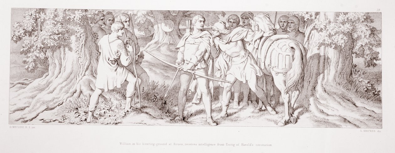 William, in His Hunting Ground at Rouen, Receives Intelligence from Tostig of Harold