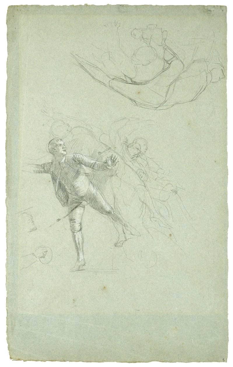 Study for The Siege of Gibraltar (Study for a Figure on a Cannon in the Longboat), 1785-1786 by Daniel Mytens