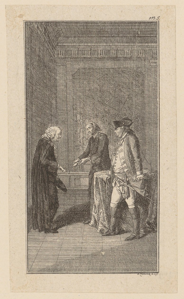 Recruited Staupius Grants the Major Release for a Ransom by Daniel Nikolaus Chodowiecki