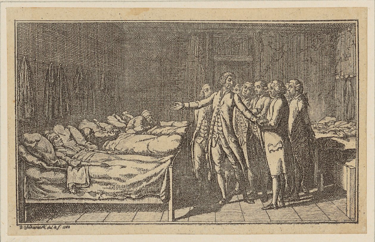 Visit to St. Job in **, Plate 1 by Daniel Nikolaus Chodowiecki