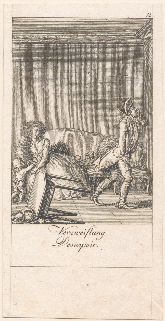 Reasons for Marriage and Their Consequences. Plate 12 by Daniel Nikolaus Chodowiecki