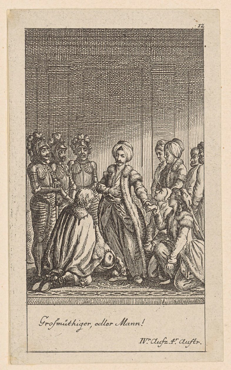 Plate 12 of the Series "Adelheid von Veltheim" by Daniel Nikolaus Chodowiecki