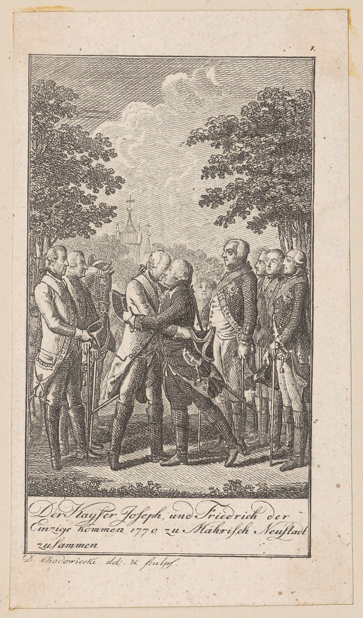 Sheet 1 of "Depictions from Recent History" by Daniel Nikolaus Chodowiecki