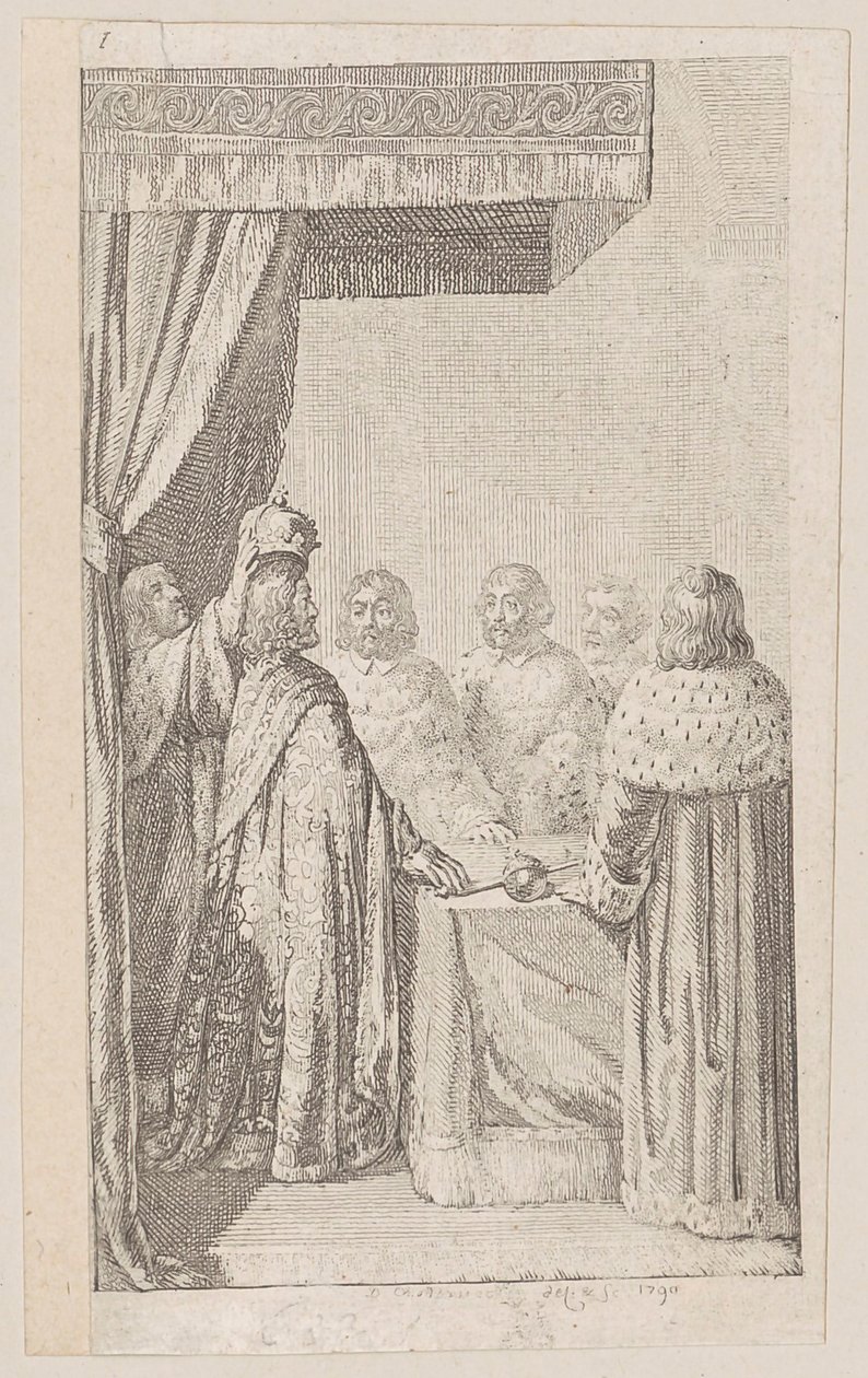 Plate 1 for "Prussian-Brandenburg State History", Part Two by Daniel Nikolaus Chodowiecki