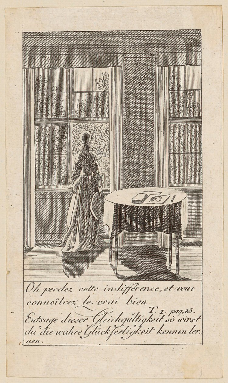 Sheet 3 from "Karoline von Lichtfield" by Daniel Nikolaus Chodowiecki