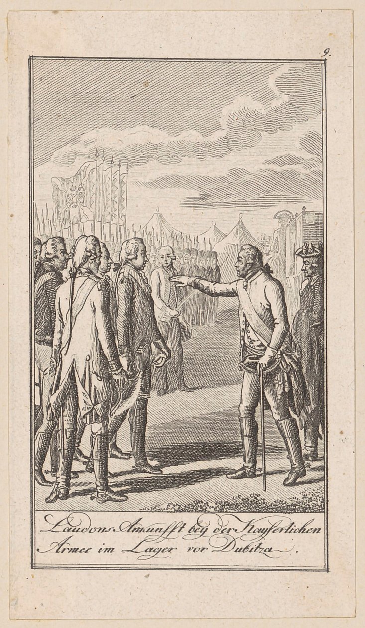Plate 9 of "Depictions from Modern History" by Daniel Nikolaus Chodowiecki