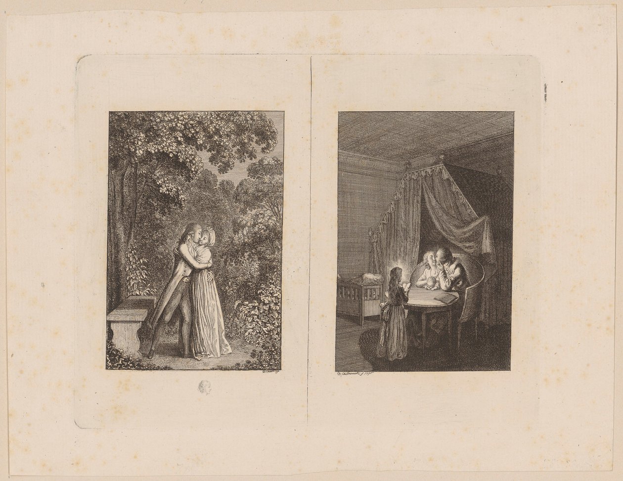 Happiness of Love and Domestic Happiness by Daniel Nikolaus Chodowiecki