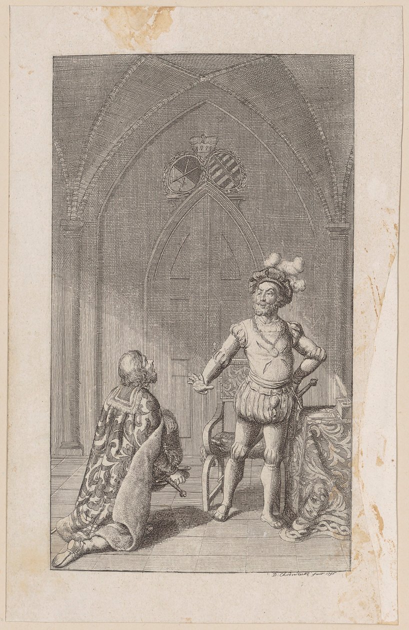 Heinrich Rejects the Crown by Daniel Nikolaus Chodowiecki