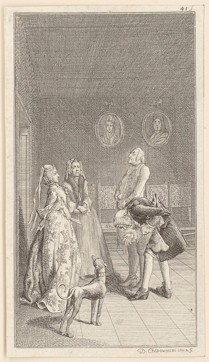 Her First Husband by Daniel Nikolaus Chodowiecki