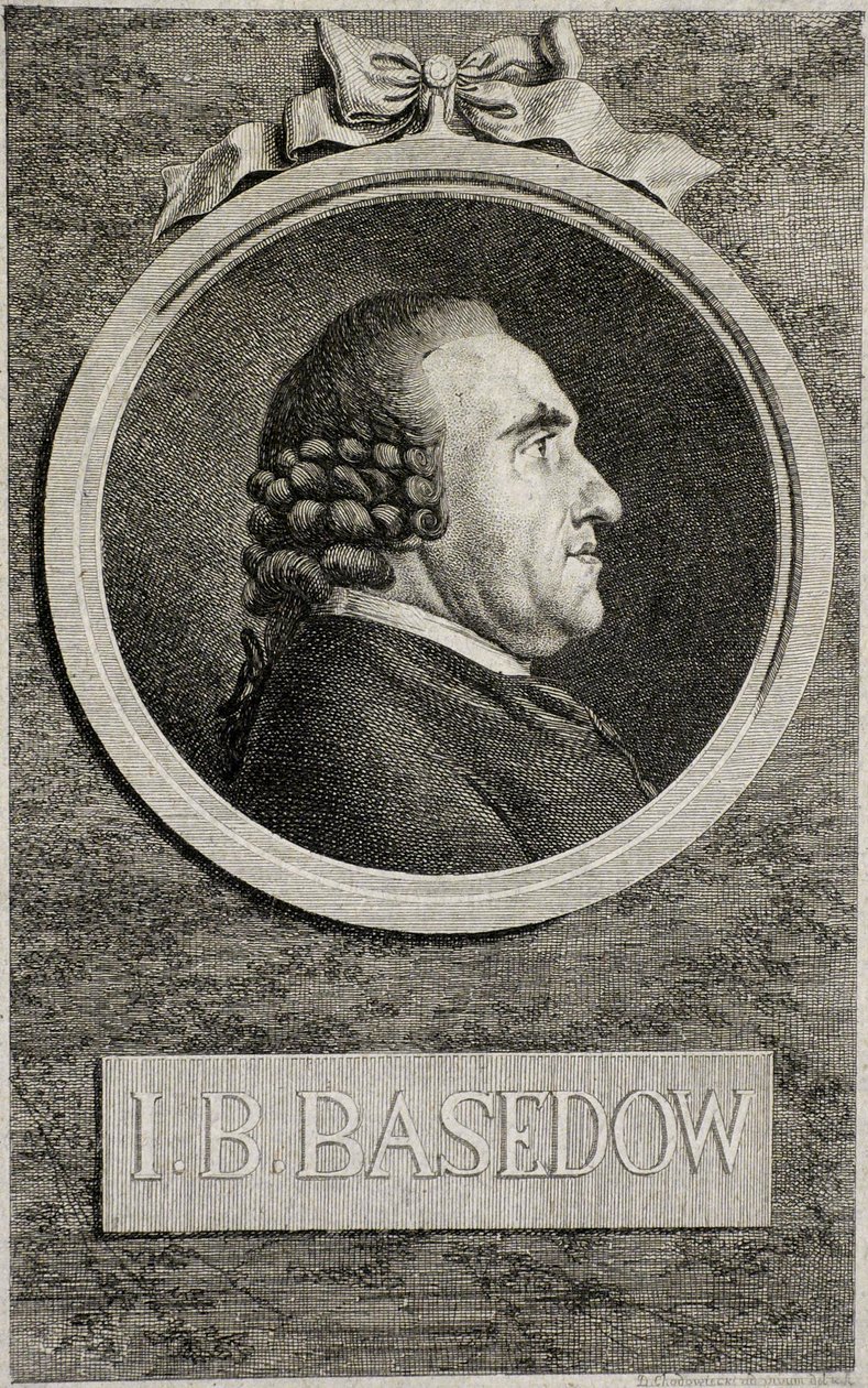 Johann Bernhard Basedow, 1773 by Daniel Nikolaus Chodowiecki