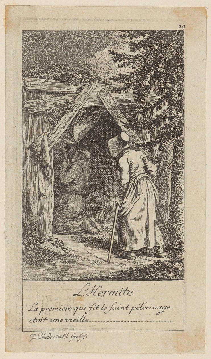 The Hermit by Daniel Nikolaus Chodowiecki