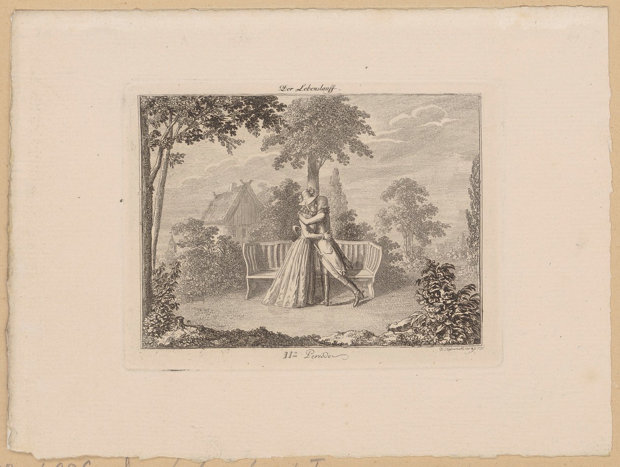 Period II, Sheet 3 of the Series "The Course of Life" by Daniel Nikolaus Chodowiecki