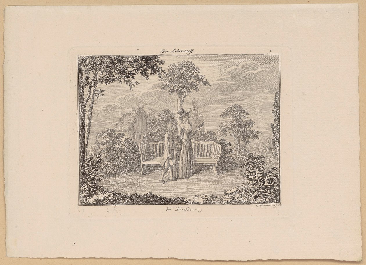 Period I, Sheet 2 of the Series "The Course of Life" by Daniel Nikolaus Chodowiecki