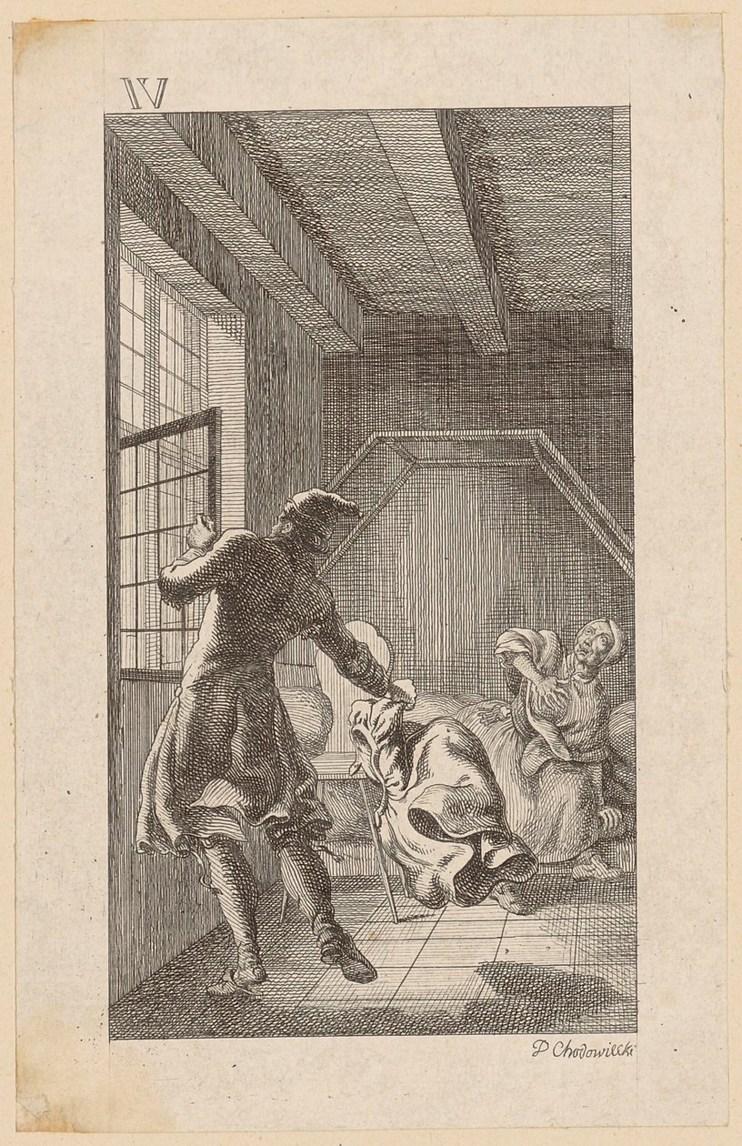 His Fourth Wife by Daniel Nikolaus Chodowiecki
