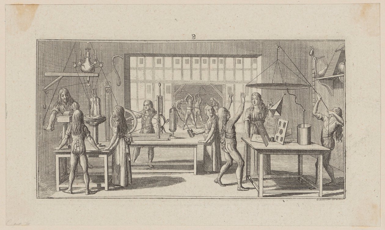 Room of a Naturalist by Daniel Nikolaus Chodowiecki