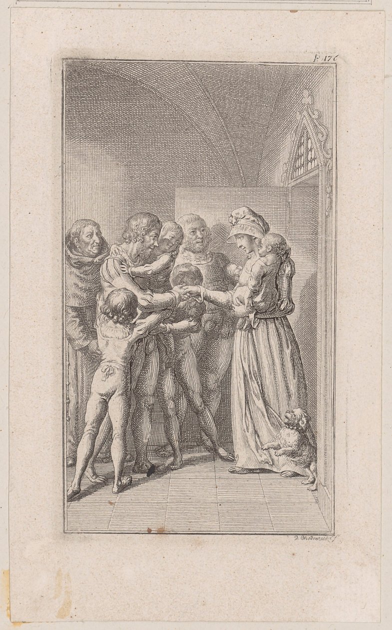 Title Copper for "The Brothers of the League for Freedom and Justice" by Daniel Nikolaus Chodowiecki