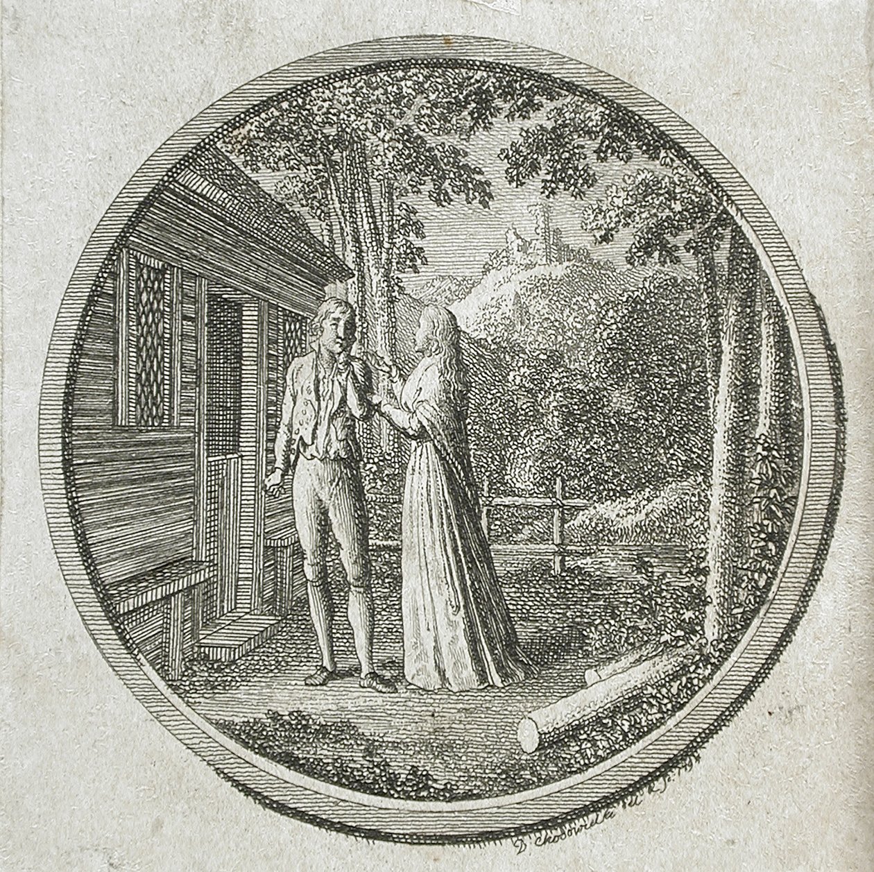 Title Page and Vignette for La Fontaine