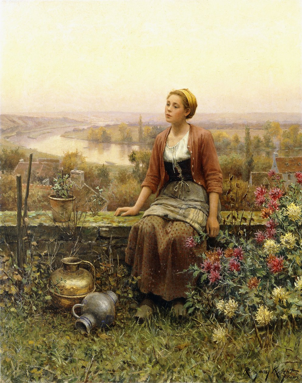 Marie by Daniel Ridgway Knight: Premium art reproduction