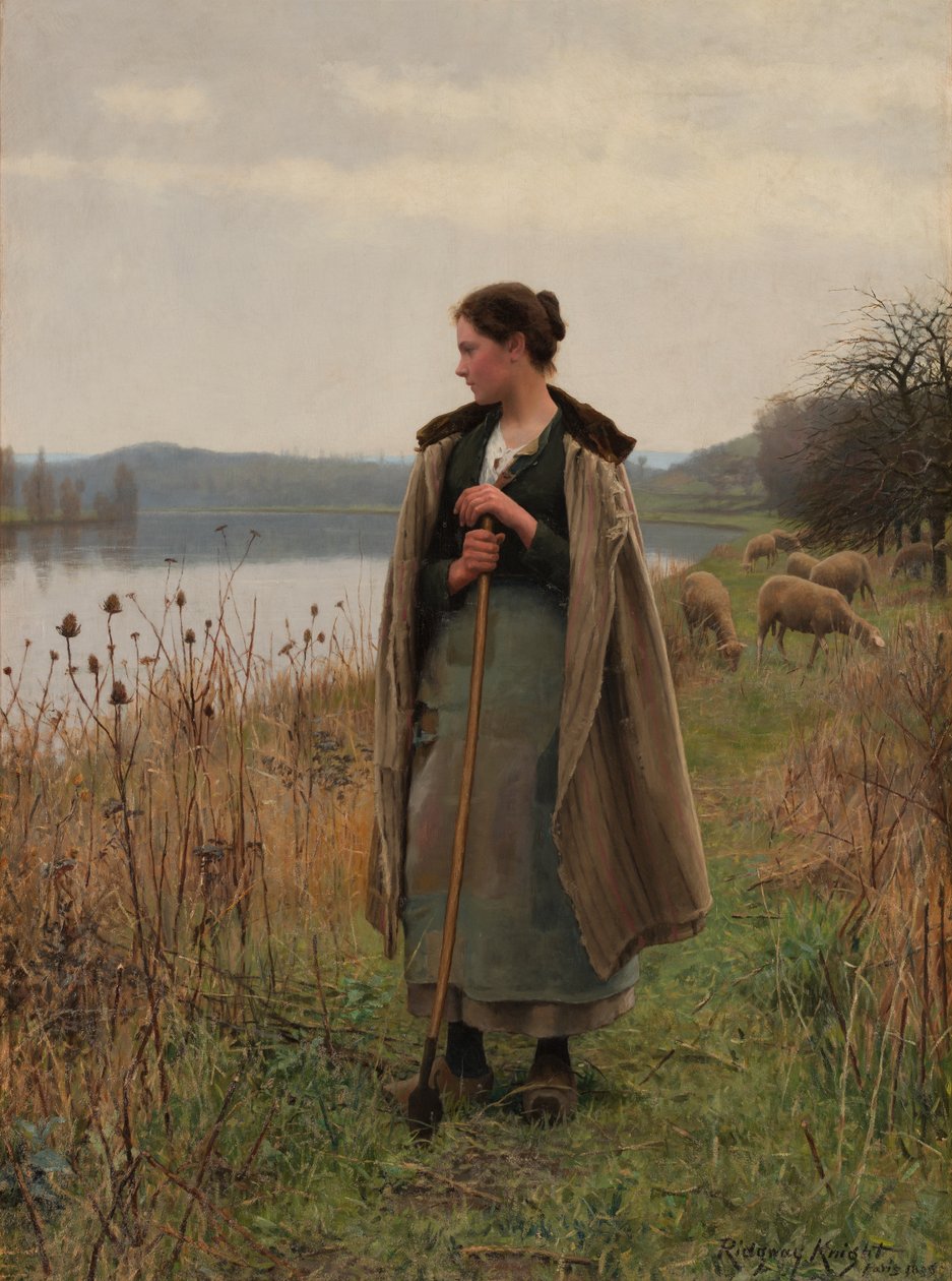 The Shepherdess of Rolleboise by Daniel Ridgway Knight