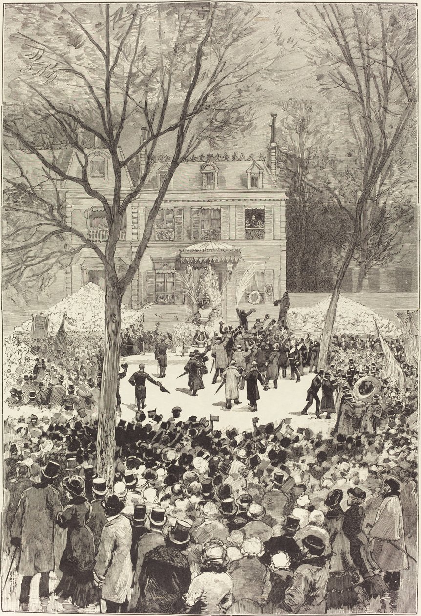 Manifestation populaire du 27 Février pour fêter le 80 année de Victor Hugo by Daniel Urrabieta Vierge