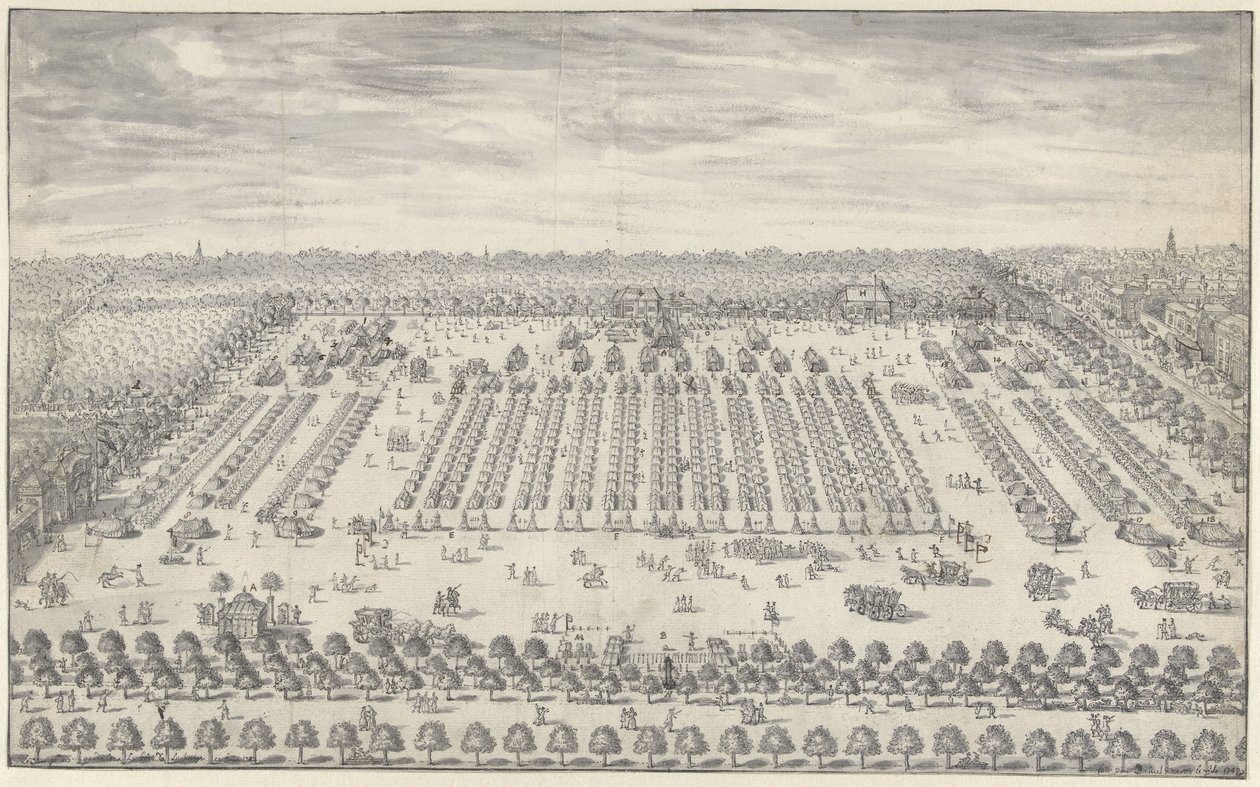 Encampment near The Hague, 1742 by Daniël Marot (II)