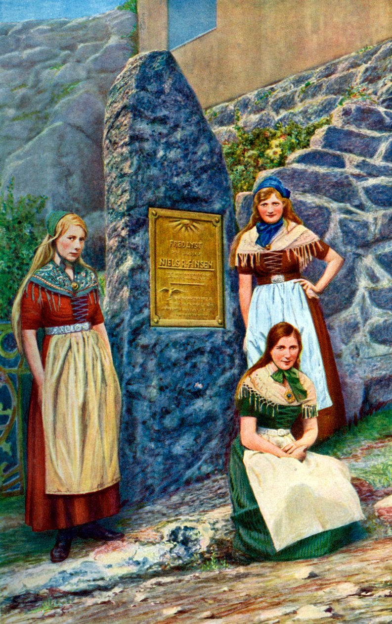 Girls of Strimi Island, Denmark, c1922 by Danish Legation