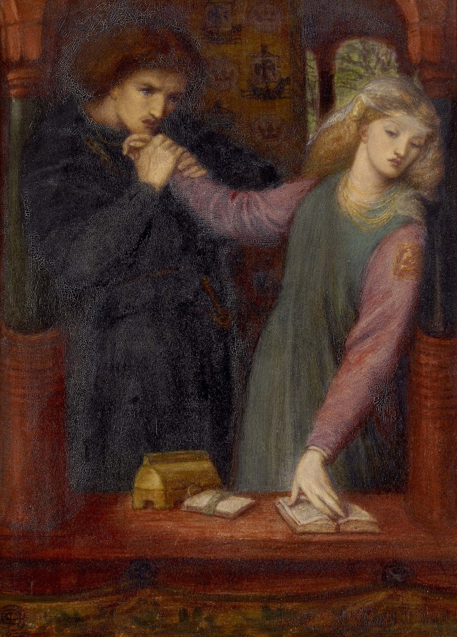 Hamlet and Ophelia by Dante Gabriel Charles Rossetti