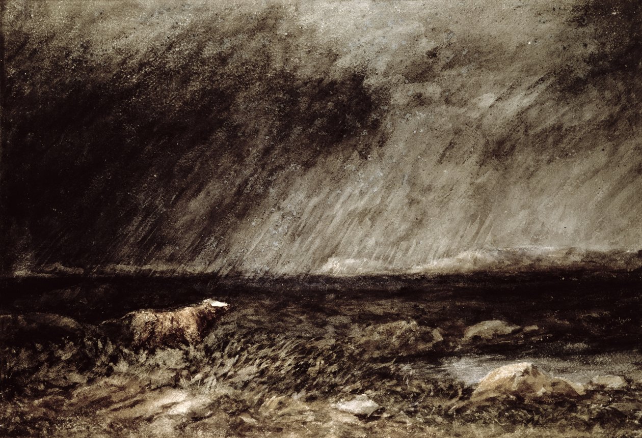The Challenge on the Moors, near Bettws-y-Coed, North Wales, 1853 by David Cox