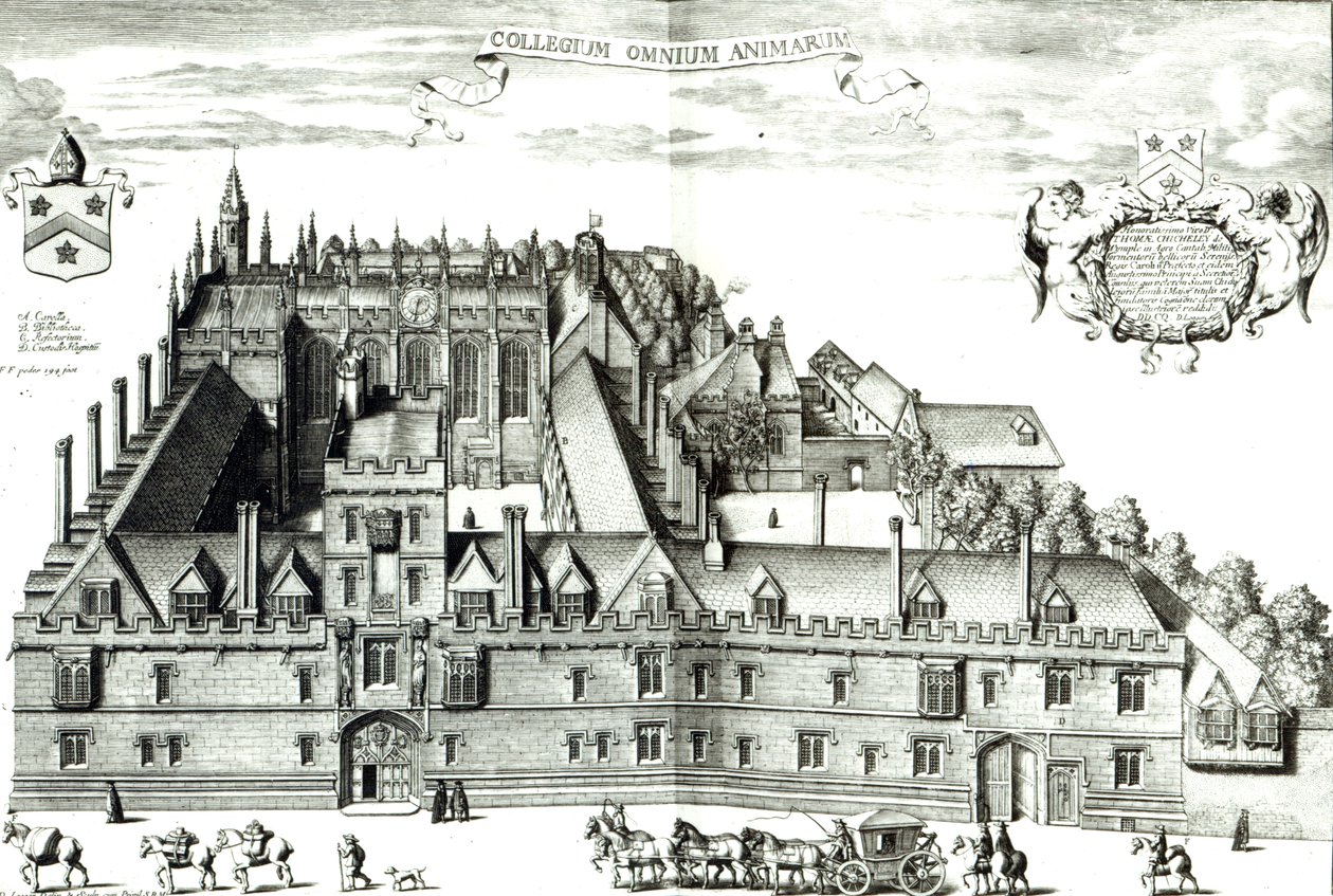 All Souls College, Oxford University by David Loggan