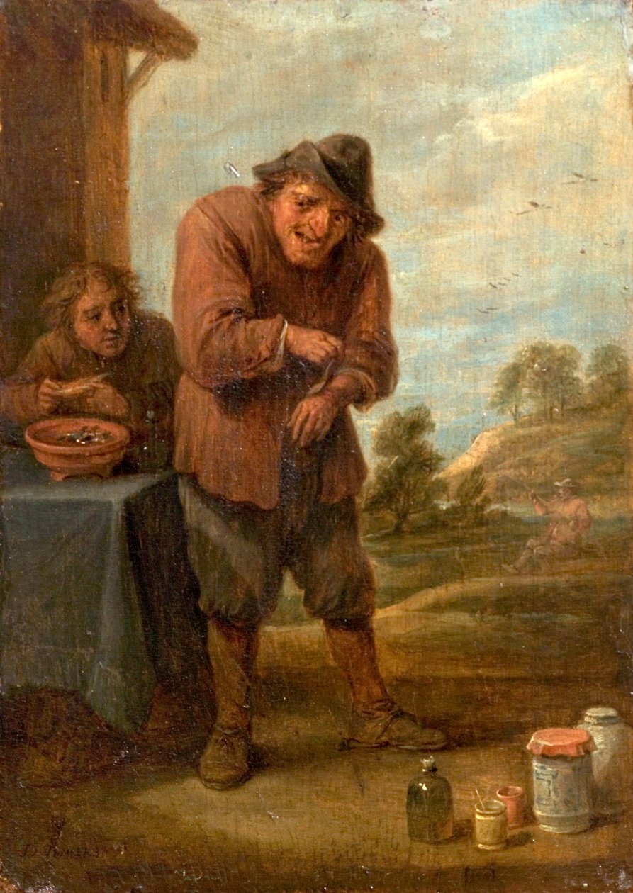 The Sense of Feeling by David Teniers the Younger