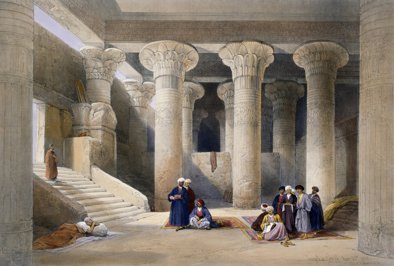 Esna Temple, November 25 by David (after) Roberts