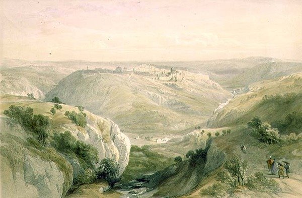 Jerusalem from the South, April 12th 1839, plate 10 from Volume I of 