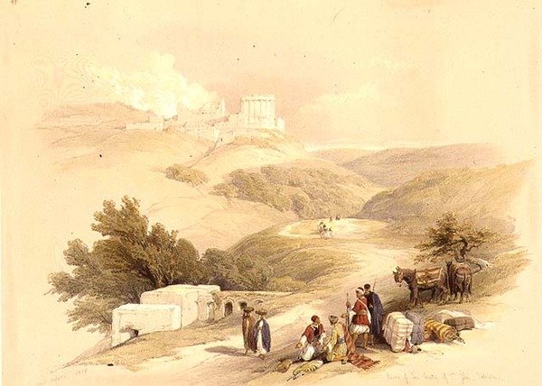 Ruins of the Church of St. John, Sabaste by David (after) Roberts
