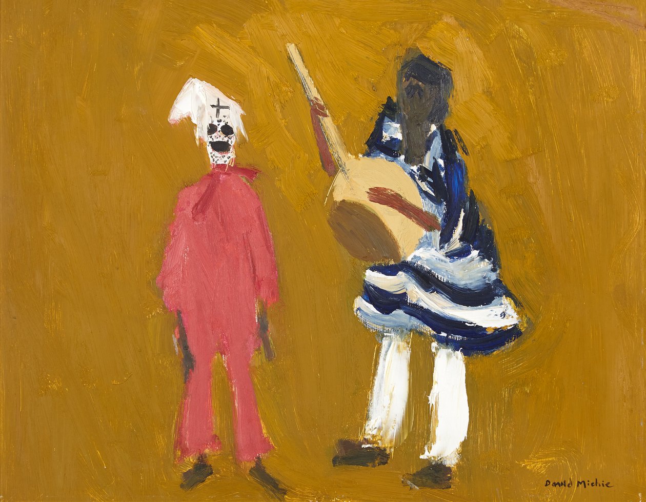 Musician and Clown, Le Grand Ballet de Senegal by David Alan Redpath Michie