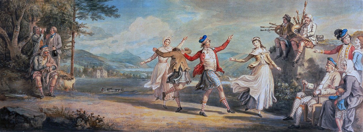 A Highland Dance by David Allan