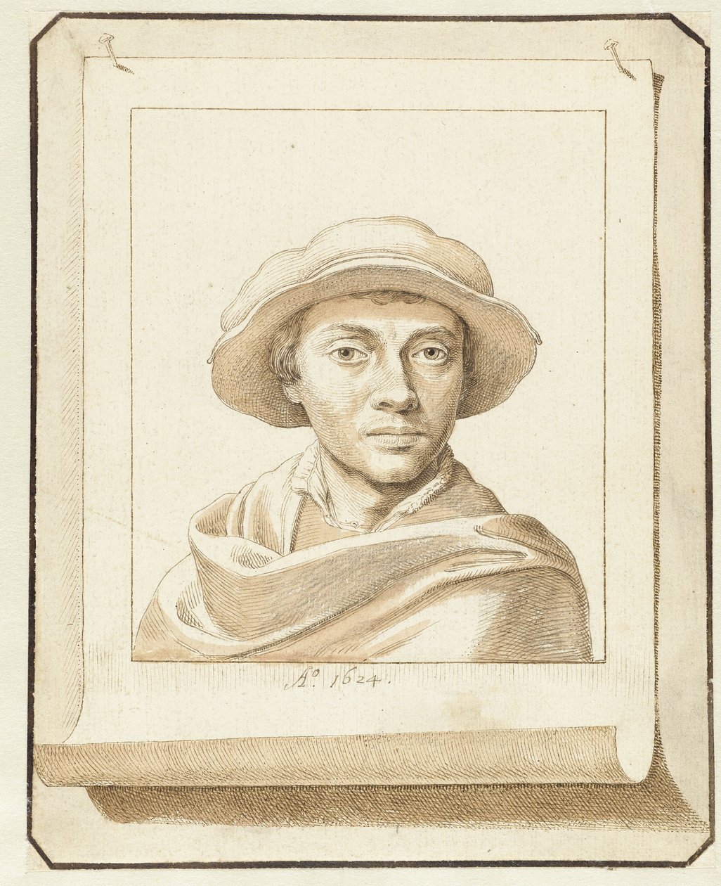 Portrait of a Man, After a Sixteenth-Century Model by David Bailly
