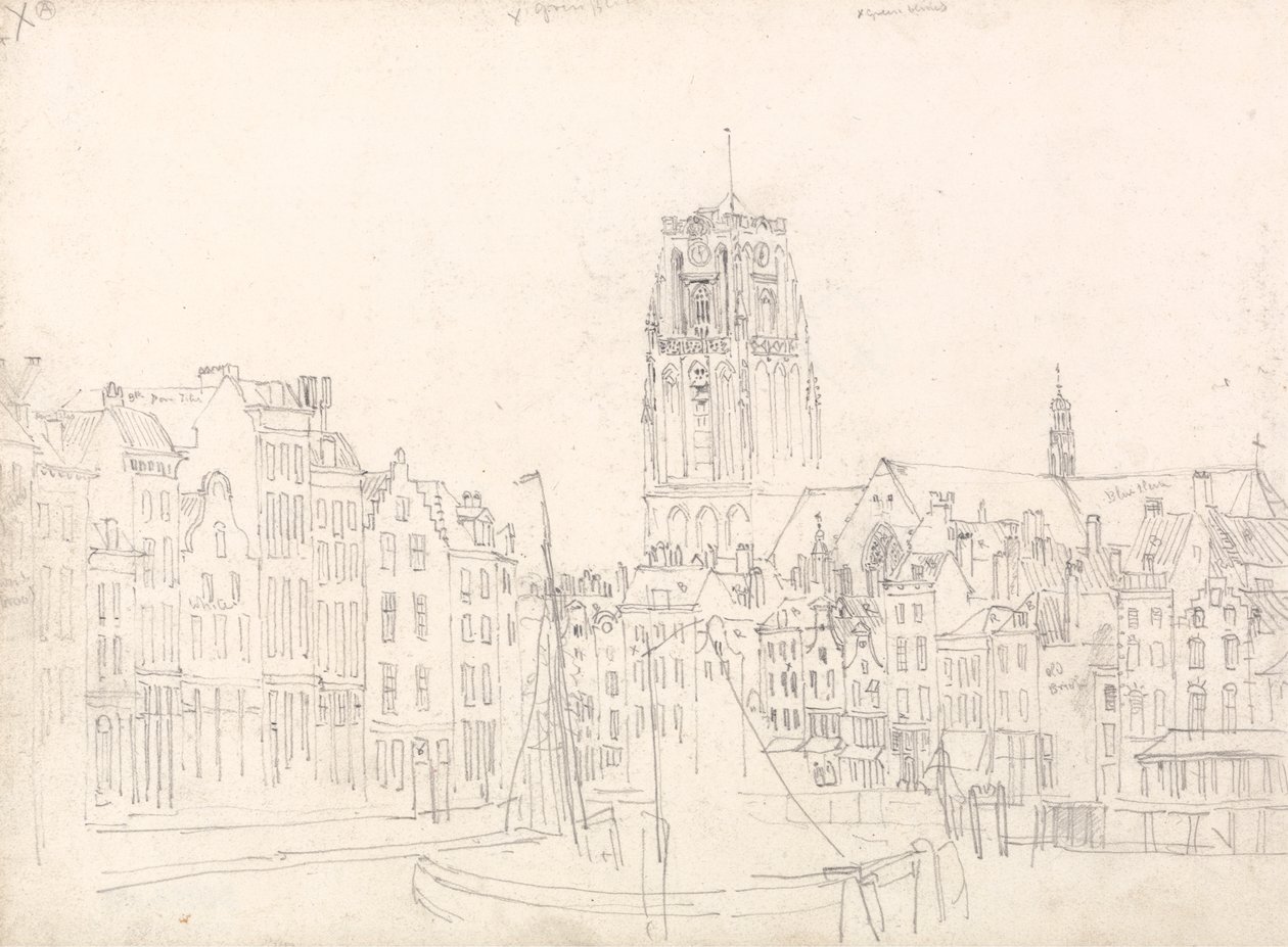 Rotterdam: The Church of St. Lawrence by David Cox