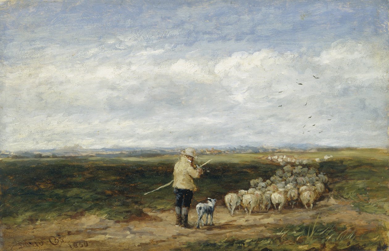 The Shepherd, Return of the Flock by David Cox